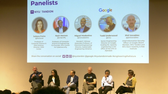 Panelists on stage
