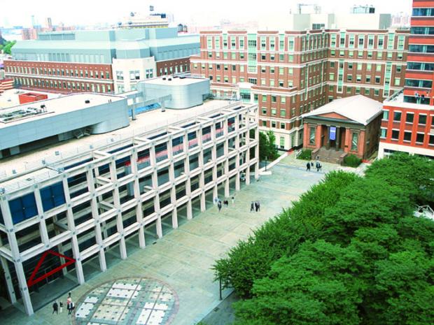 Ariel view of campus commons